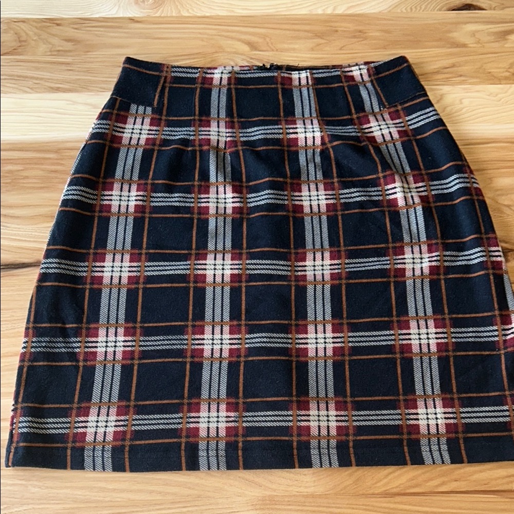 Plaid Black and Brown Women's Skirt